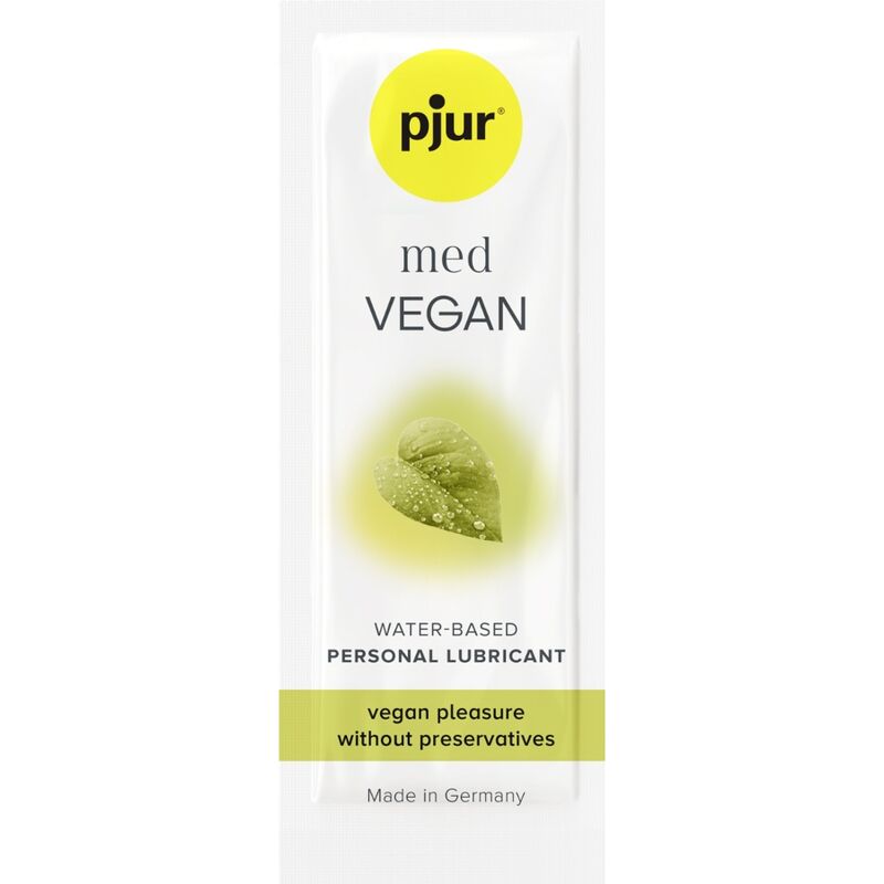 PJUR - MED VEGAN GLIDE LUBRICANTE BASE AGUA 2 ML - Kanerotika SL