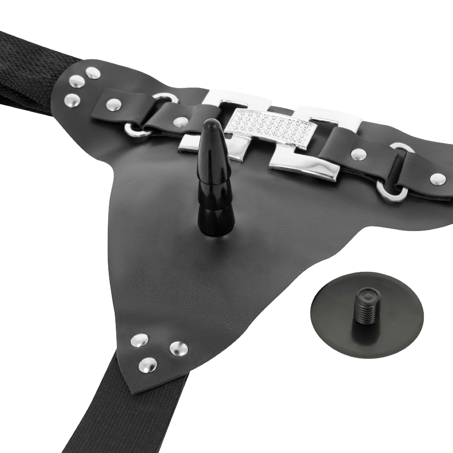 HARNESS ATTRACTION - ARNÉS DELUXE CON VIBRACIÓN REALÍSTICO 18 CM -O- 4.5 CM - Kanerotika SL
