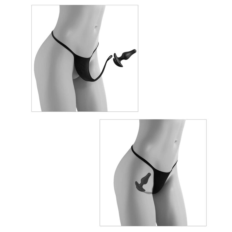 HOOK UP PANTIES - CROTCHLESS PLEASURE PEARLS TALLA XL/XXL - Kanerotika SL