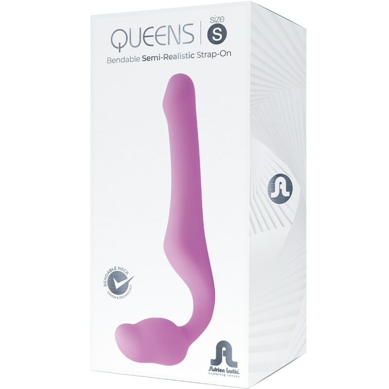 ADRIEN LASTIC - QUEENS STRAP-ON FLEXIBLE ROSA TALLA S - Kanerotika SL