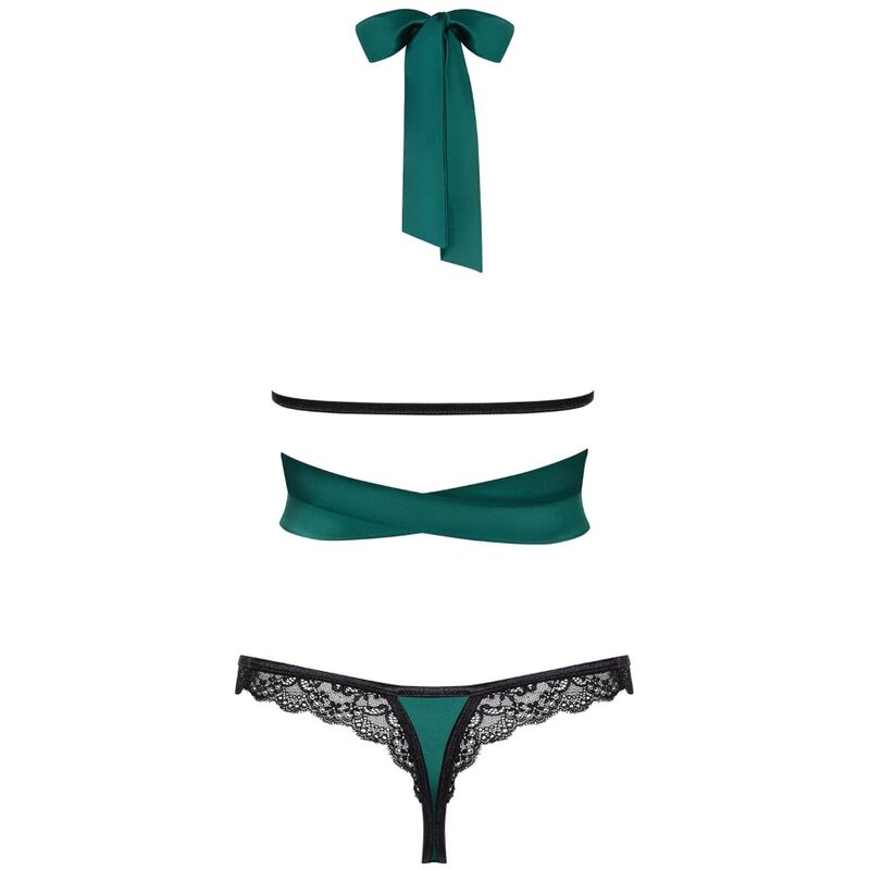 OBSESSIVE - SENSUELIA SET DOS PIEZAS VERDE XXL - Kanerotika SL