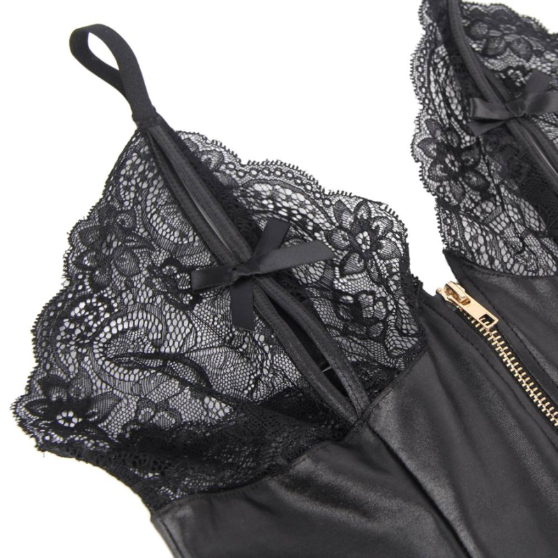 QUEEN LINGERIE - TEDDY CON CREMALLERA S/M - Kanerotika SL