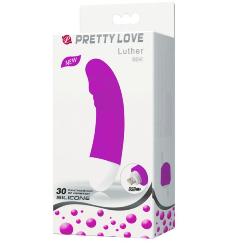 PRETTY LOVE - LUTHER MINI VIBRADOR 30 MODOS VIBRACION - Kanerotika SL