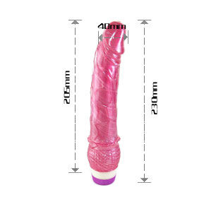 BAILE - VIBRADOR ROJO REALISTICO 23 CM - Kanerotika SL