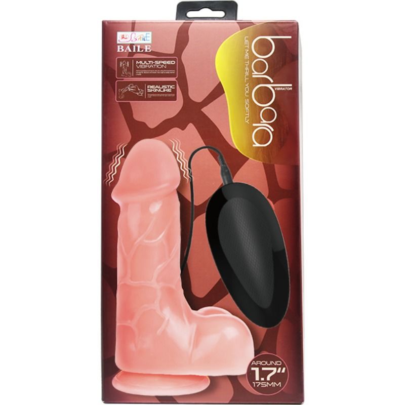 BAILE - VIBRADOR REALÍSTICO BÁRBARA NATURAL 21 CM - Kanerotika SL