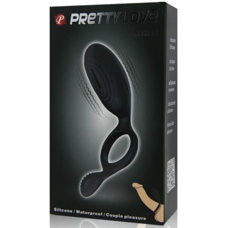 PRETTY LOVE - ETHEL ANILLO VIBRADOR CON ESTIMULADOR - Kanerotika SL