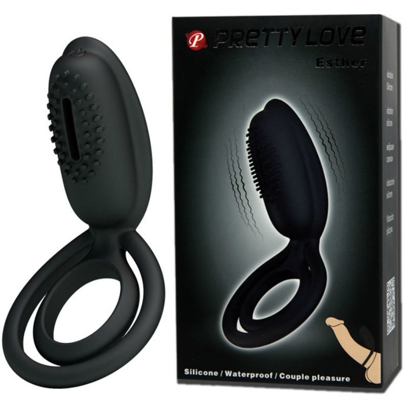 PRETTY LOVE - ESTHER ANILLO VIBRADOR CON ESTIMULADOR - Kanerotika SL