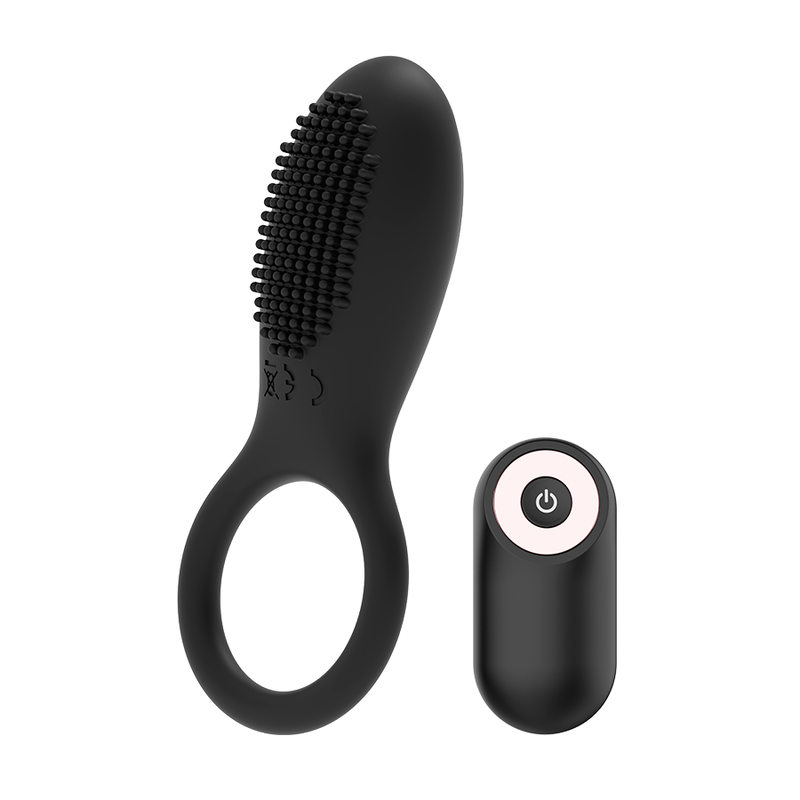 COQUETTE CHIC DESIRE - ANILLO VIBRADOR CONTROL REMOTO RECARGABLE NEGRO / GOLD - Kanerotika SL