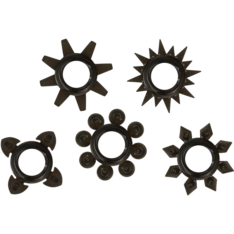 OHMAMA - SET 5 ANILLOS SILICONA TESTÍCULOS Y PENE - Kanerotika SL