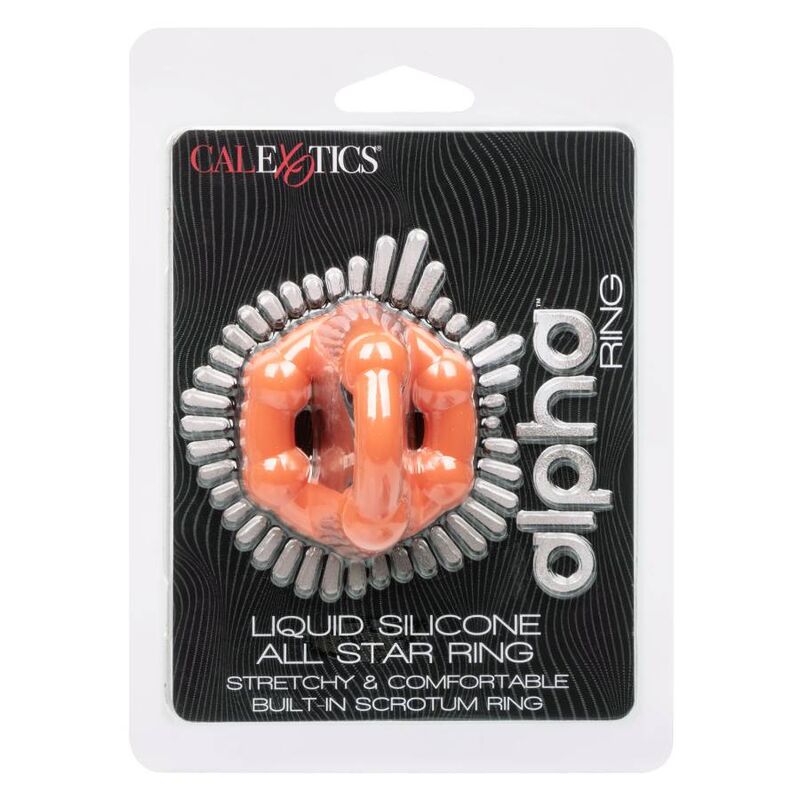 CALEXOTICS - ALPHA ALL STAR RING NARANJA - Kanerotika SL