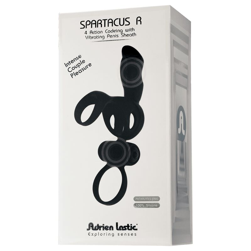 ADRIEN LASTIC - SPARTACUS ANILLO & FUNDA DE PENE CON VIBRADOR - Kanerotika SL