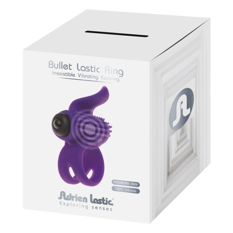 ADRIEN LASTIC - BULLET LASTIC RING ANILLO VIBRADOR VIOLETA - Kanerotika SL