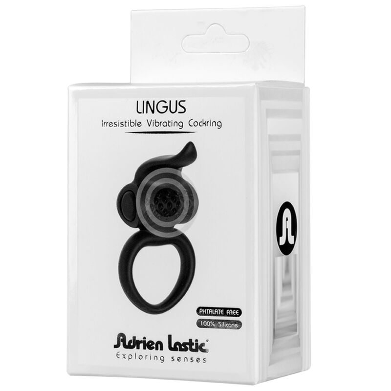 ADRIEN LASTIC - LINGUS ANILLO VIBRADOR NEGRO - Kanerotika SL