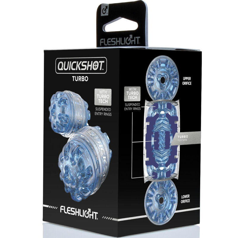 FLESHLIGHT - MASTURBADOR QUICKSHOT TURBO BLUE ICE - Kanerotika SL