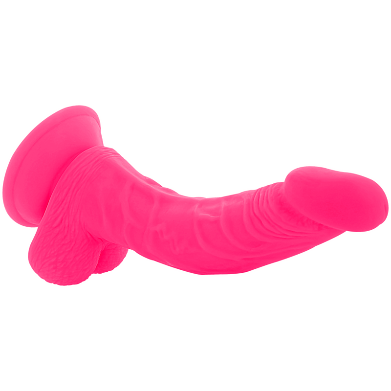 DIVERSIA - DILDO REALÍSTICO FLEXIBLE CON VIBRACIÓN ROSA 21.5 CM -O- 4.5 CM - Kanerotika SL
