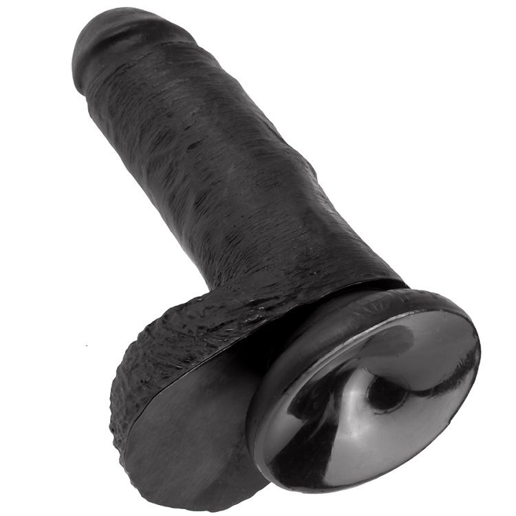 KING COCK - 7 PENE REALÍSTICO NEGRO 17.8 CM - Kanerotika SL