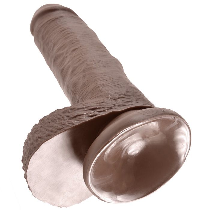 KING COCK - 7 PENE REALÍSTICO MARRÓN 17.8 CM - Kanerotika SL
