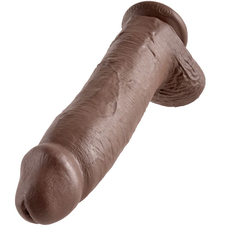 KING COCK - 12 PENE REALÍSTICO MARRÓN 30.48 CM - Kanerotika SL