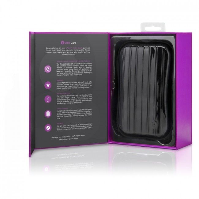 B-VIBE - TRIPLET ANAL CONTROL REMOTO BEADS ROSA - Kanerotika SL