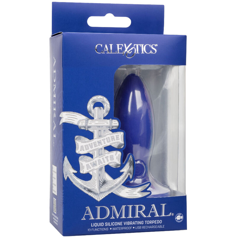 CALEXOTICS - ADMIRAL TORPEDO PLUG ANAL VIBRADOR AZUL - Kanerotika SL