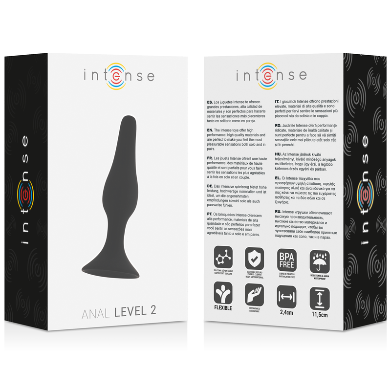 INTENSE - ANAL LEVEL 2 11.5CM NEGRO - Kanerotika SL