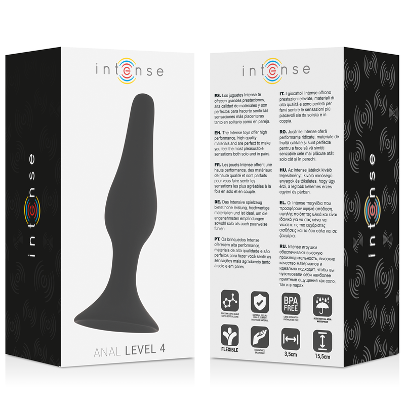 INTENSE - ANAL LEVEL 4 15.5CM NEGRO - Kanerotika SL