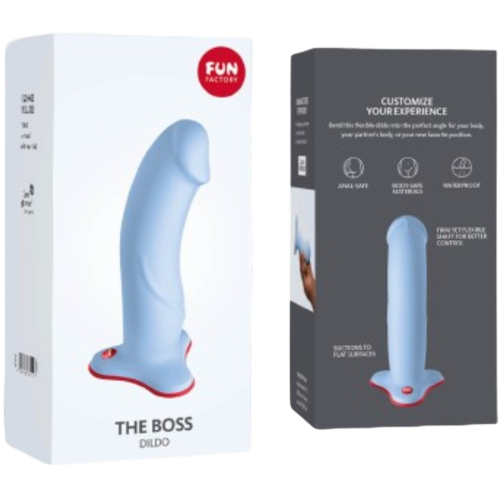 FUN FACTORY - THE BOSS DILDO REALÍSTICO CELESTE - Kanerotika SL