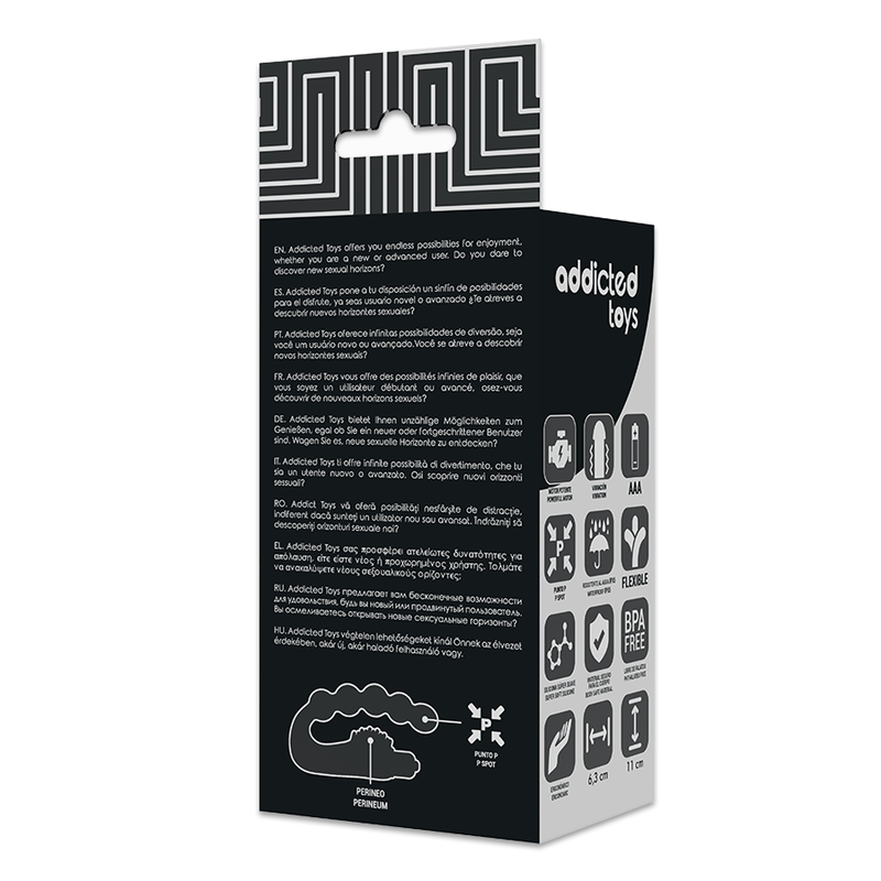 ADDICTED TOYS - MASAJEADOR ANAL PROSTÁTICO CON VIBRACIÓN - Kanerotika SL