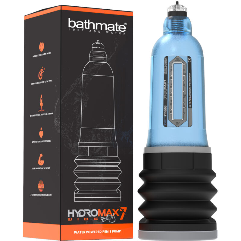 BATHMATE - HYDROMAX 7 WIDE BOY X30 AZUL - Kanerotika SL
