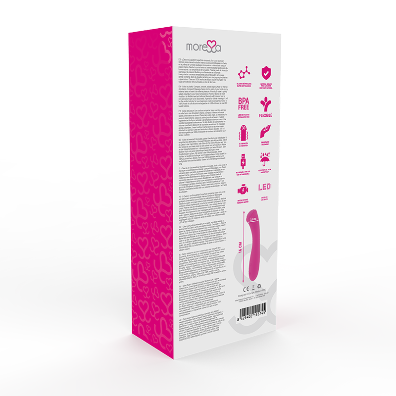 MORESSA - CELSO MASAJEADOR DUO PUNTO G Y SUERO PELVICO PREMIUM SILICONE RECARGABLE - Kanerotika SL