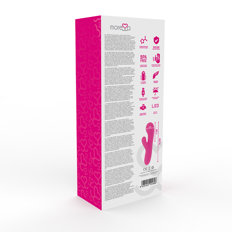 MORESSA - JERRY CLIP VIBRADOR PUNTO G Y CLITORIS PREMIUM SILICONE RECARGABLE - Kanerotika SL