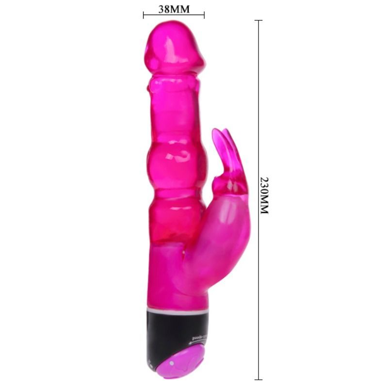 BAILE - WAVES OF PLEASURE FANTASY VIBRADOR CON RABBIT LILA 23 CM - Kanerotika SL
