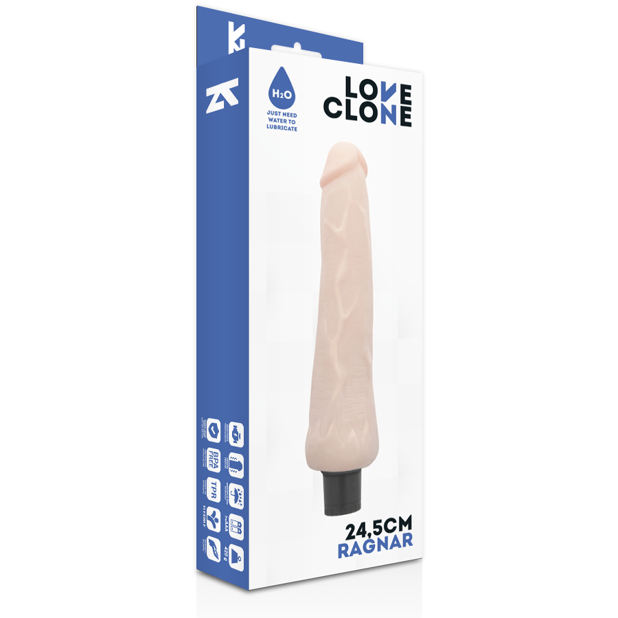LOVECLONE - RAGNAR VIBRADOR REALÍSTICO SELF LUBRICATION 24.5 CM -O- 3.5 CM - Kanerotika SL