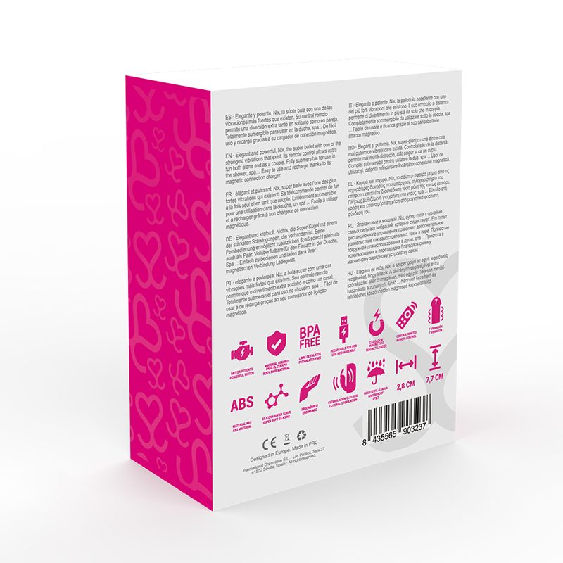 MORESSA - NIX POTENTE VIBRADOR MULTI JUEGOS CONTROL REMOTO ROSA - Kanerotika SL