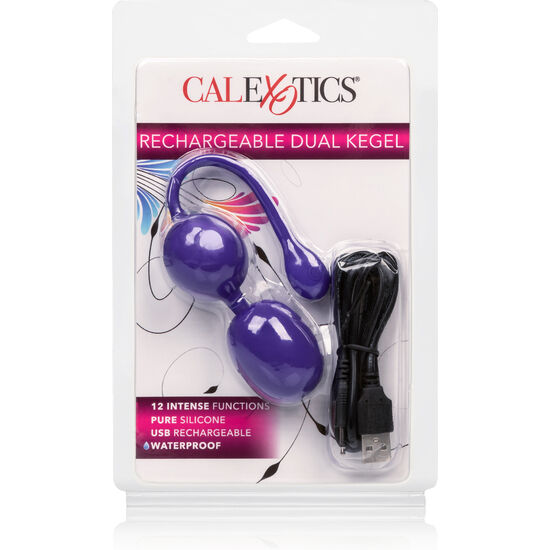 CALEXOTICS - BOLAS DUAL KEGEL RECARGABLES LILA - Kanerotika SL