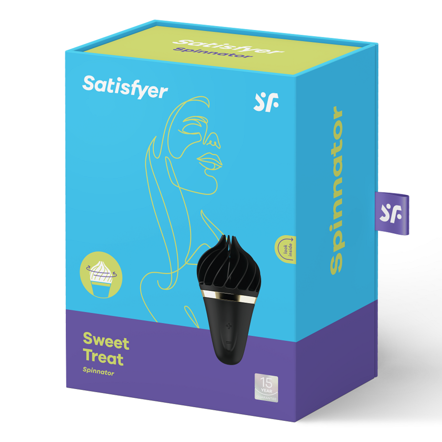 SATISFYER - SWEET TREAT SPINNATOR NEGRO - Kanerotika SL