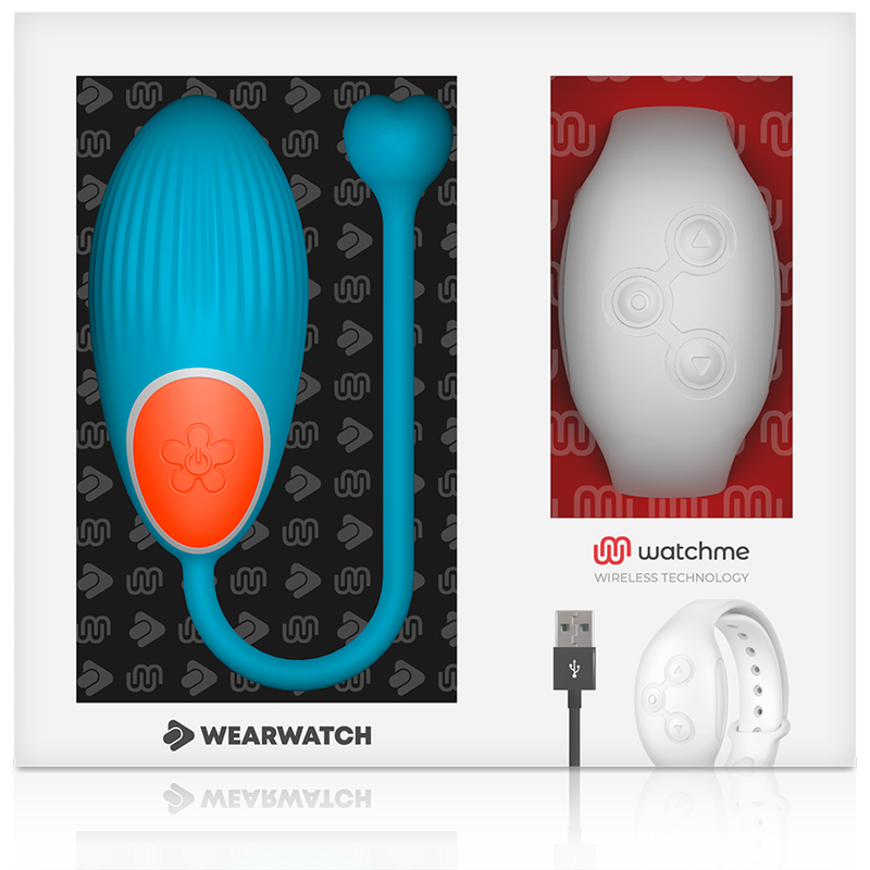 WEARWATCH - HUEVO CONTROL REMOTO TECHNOLOGY WATCHME AZUL / NIVEO - Kanerotika SL