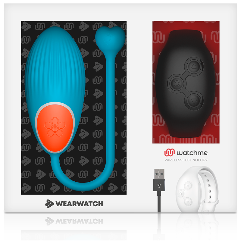 WEARWATCH - HUEVO CONTROL REMOTO TECHNOLOGY WATCHME AZUL / AZABACHE - Kanerotika SL