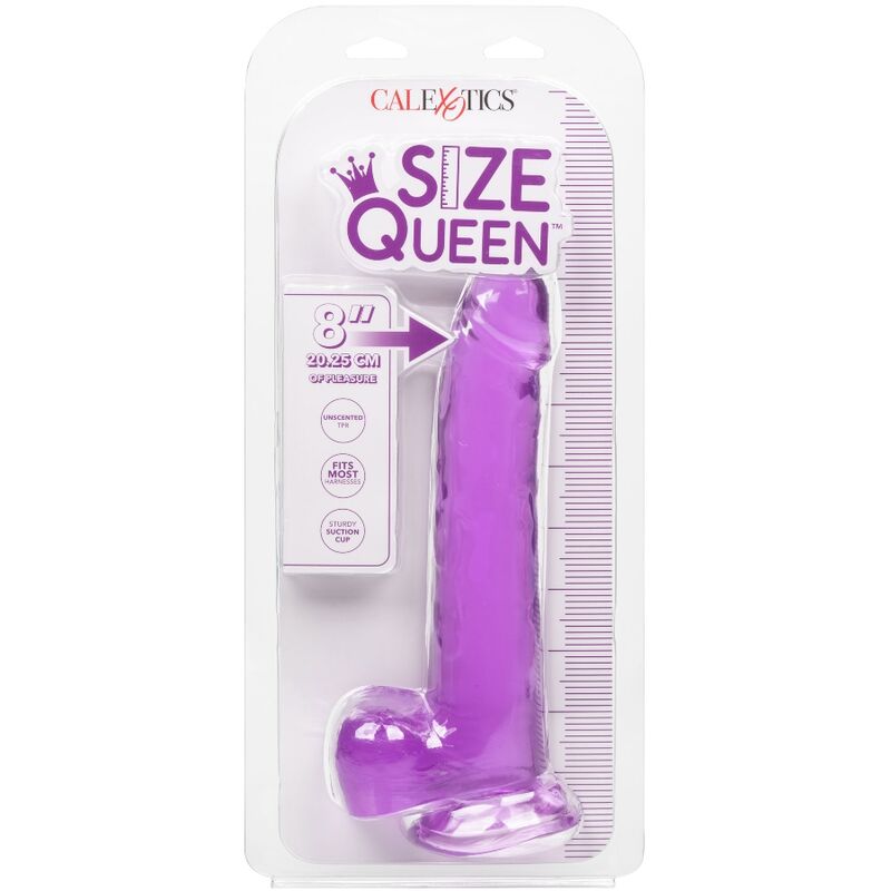 CALEXOTICS - SIZE QUEEN DILDO LILA 20.3 CM - Kanerotika SL