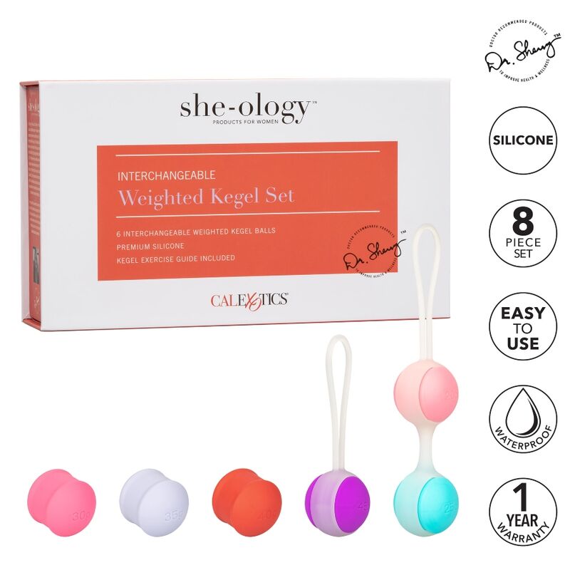 CALEXOTICS - SHE-OLOGY SET BOLAS KEGEL INTERCAMBIABLES - Kanerotika SL