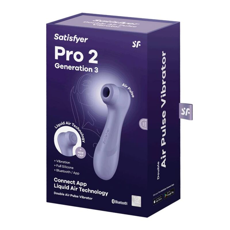 SATISFYER - PRO 2 GENERACIÓN 3 LILA BLUETOOTH & APP - Kanerotika SL