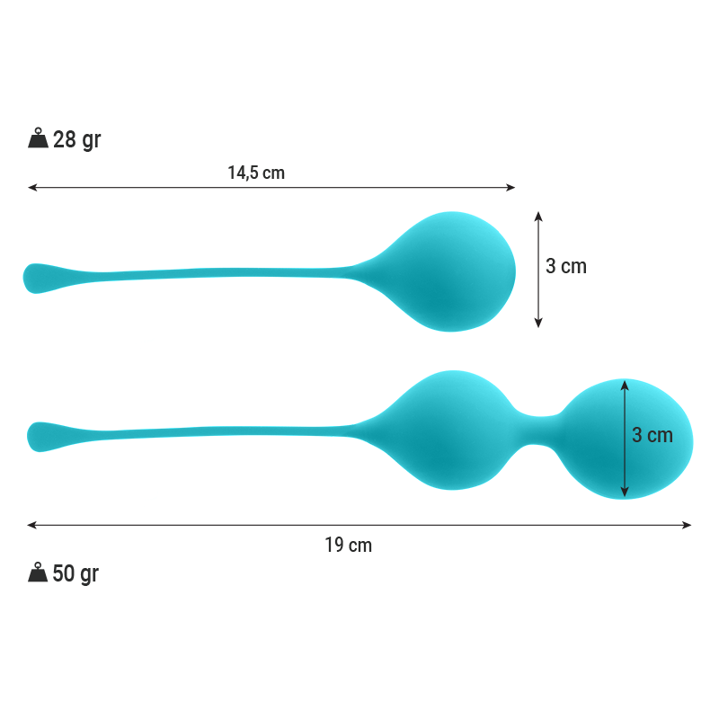 INTENSE - BOLAS KEGEL PACK KENDALL AZUL - Kanerotika SL