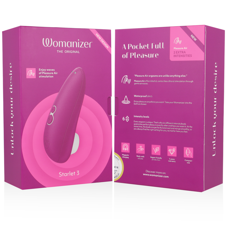 WOMANIZER - STARLET 3 ESTIMULADOR CLÍTORIS VIOLETA - Kanerotika SL