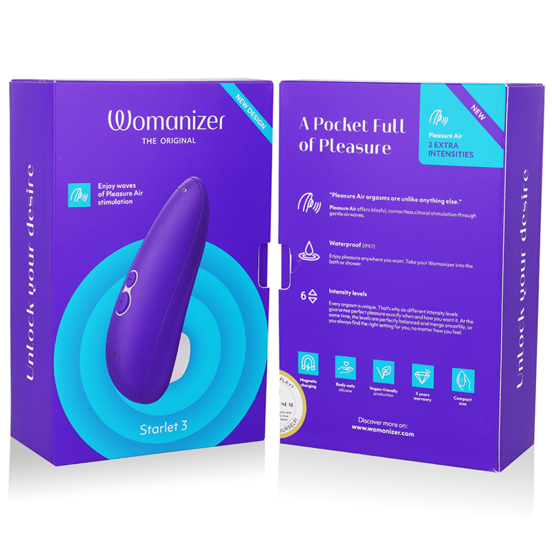 WOMANIZER - STARLET 3 ESTIMULADOR CLÍTORIS INDIGO - Kanerotika SL