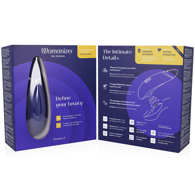 WOMANIZER - PREMIUM 2 ESTIMULADOR DE CLÍTORIS ARÁNDANO - Kanerotika SL
