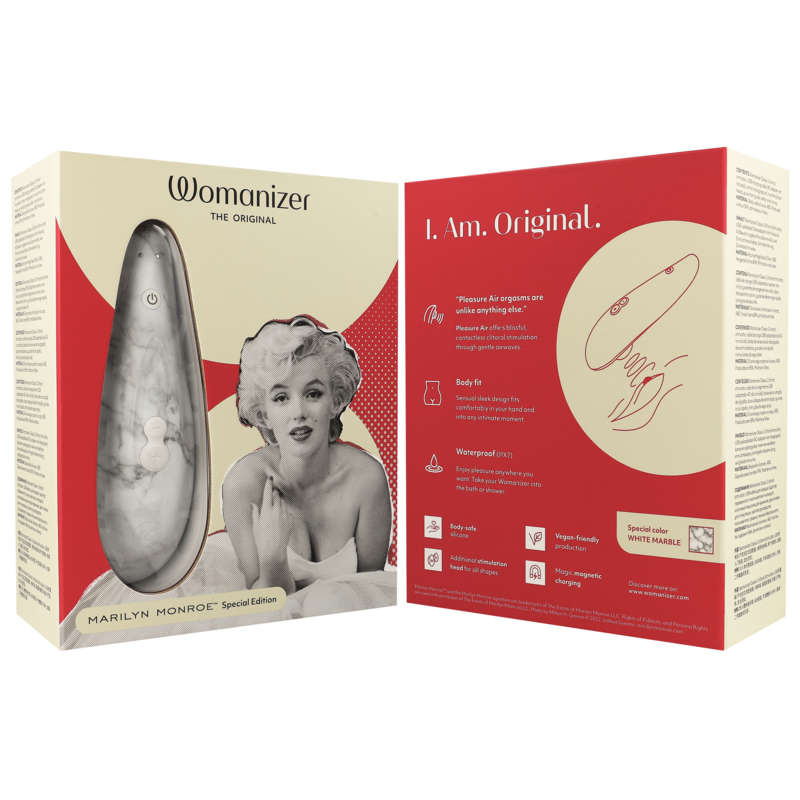 WOMANIZER - MARILYN MONROE CLASSIC 2 ESTIMULADOR DE CLÍTORIS BLANCO - Kanerotika SL