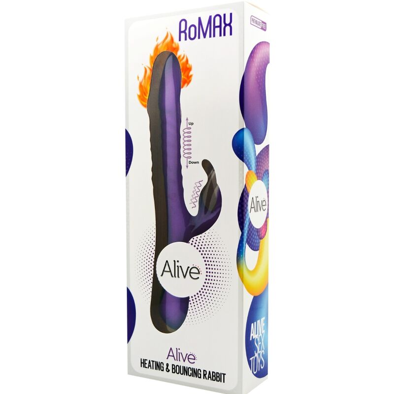 ALIVE - ROMAX VIBRADOR RABBIT SILICONA VIOLETA - Kanerotika SL