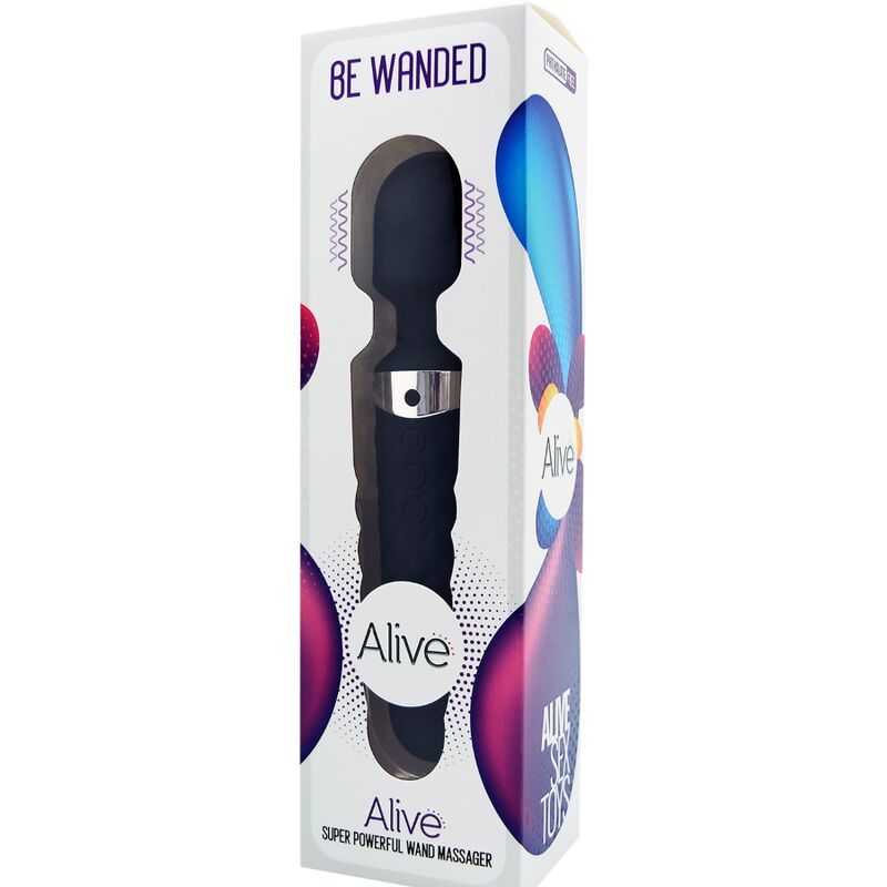 ALIVE - BE WANDED MASAJEADOR VIBRADOR NEGRO - Kanerotika SL