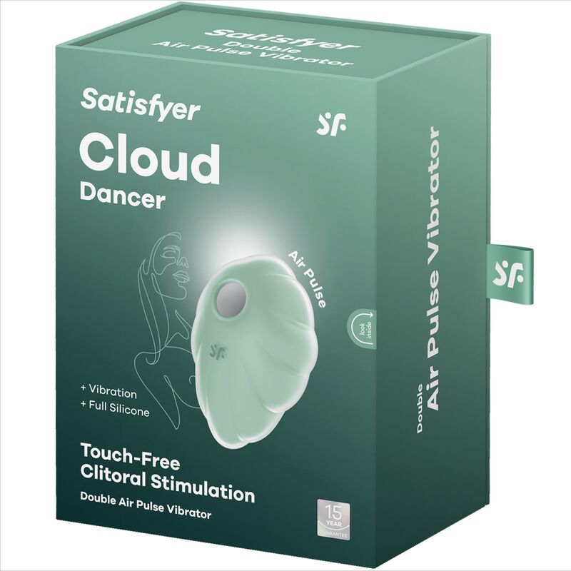 SATISFYER - CLOUD DANCER VERDE VIBRADOR AIR PULSE - Kanerotika SL
