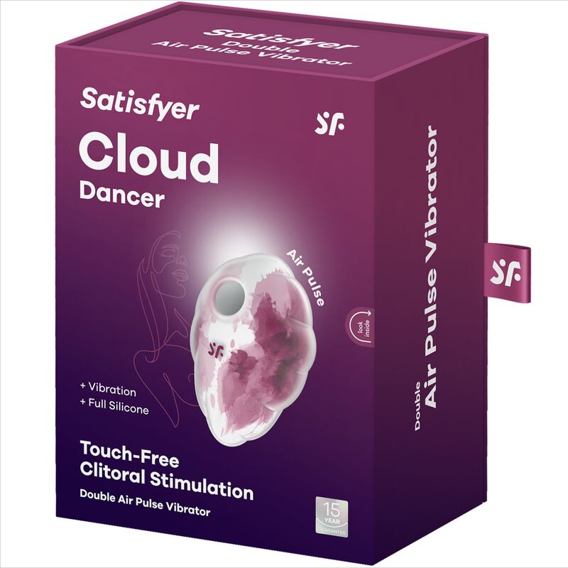 SATISFYER - CLOUD DANCER ROJO VIBRADOR AIR PULSE - Kanerotika SL